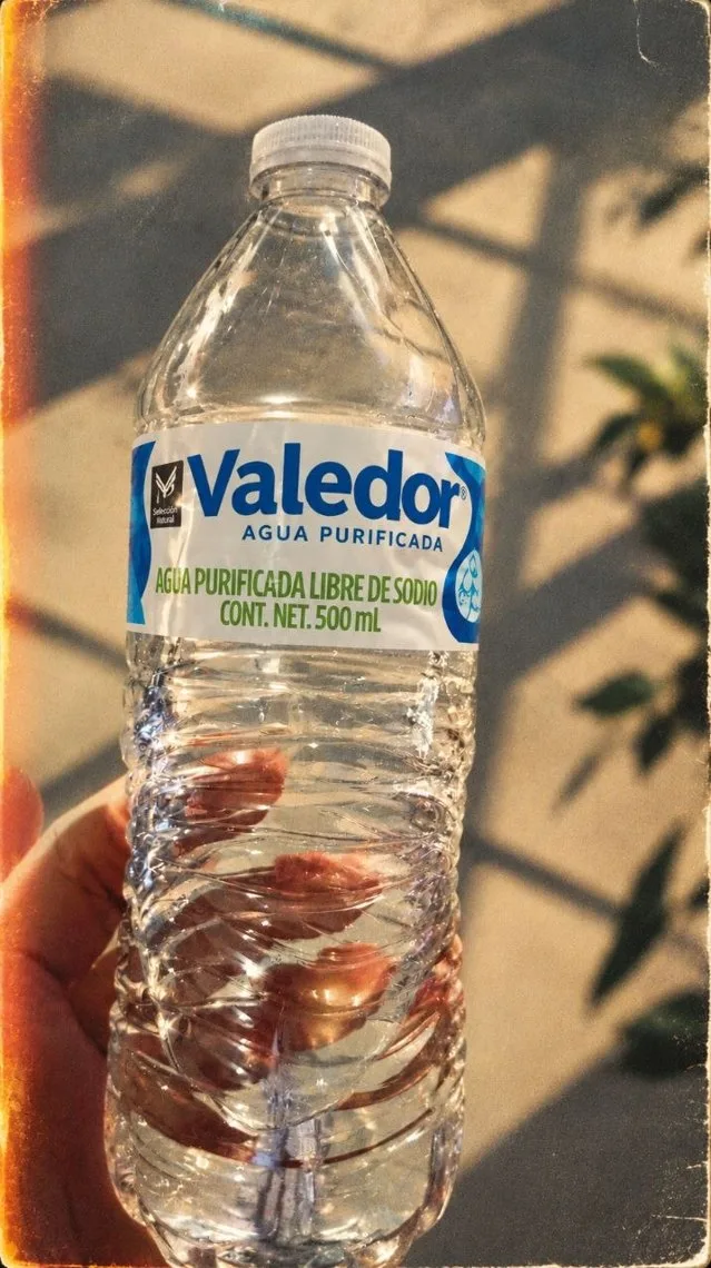 La misma botella con /vintage y /artistic, con la marca Valedor