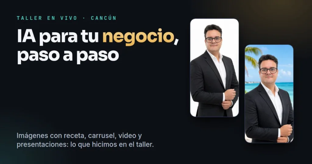 IA para tu negocio: lo que hicimos en el taller, paso a paso
